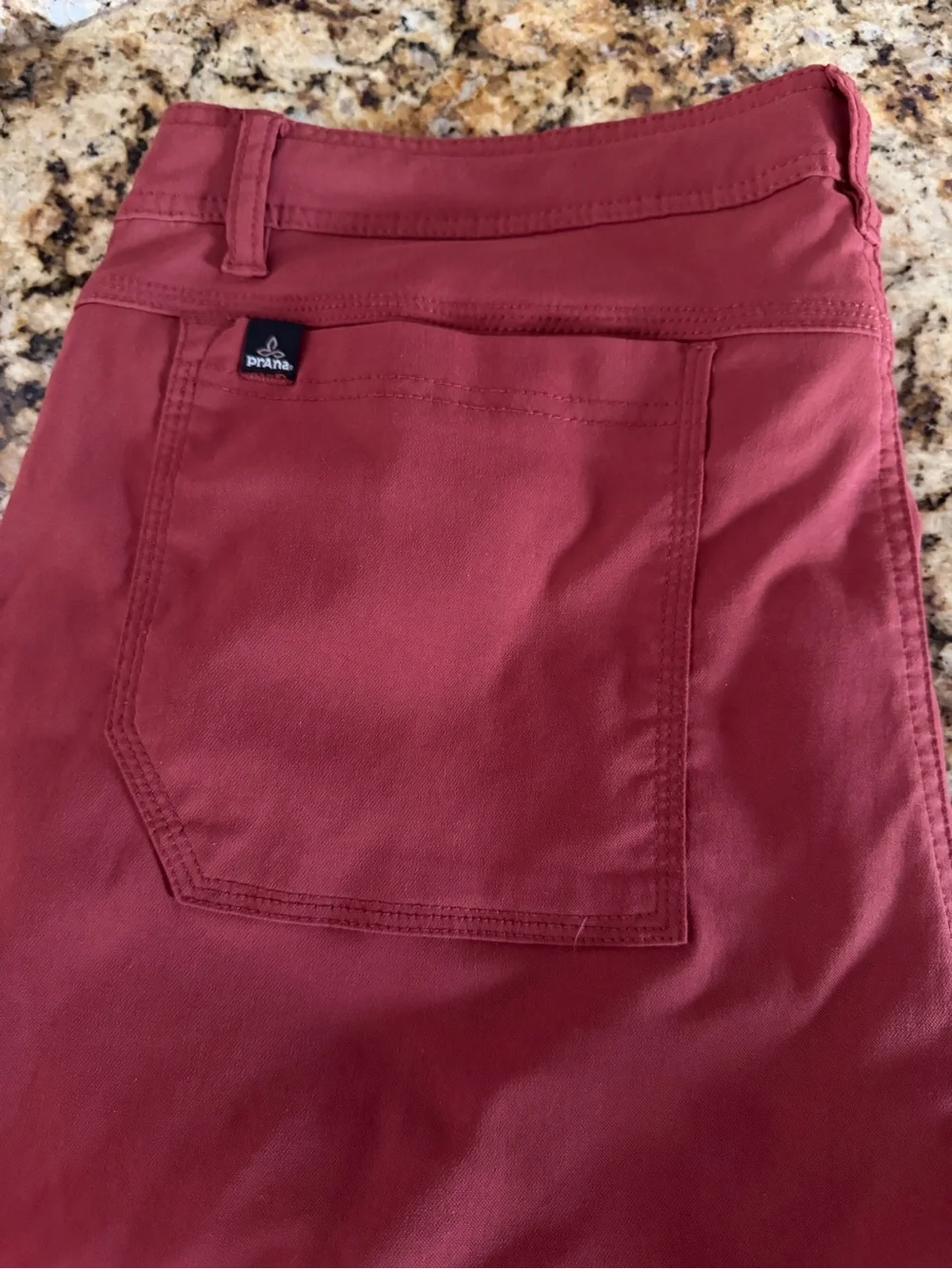 prAna Breathe Hiking Cargo Shorts Men’s Size 36 Brick-Red Casual Outdoor